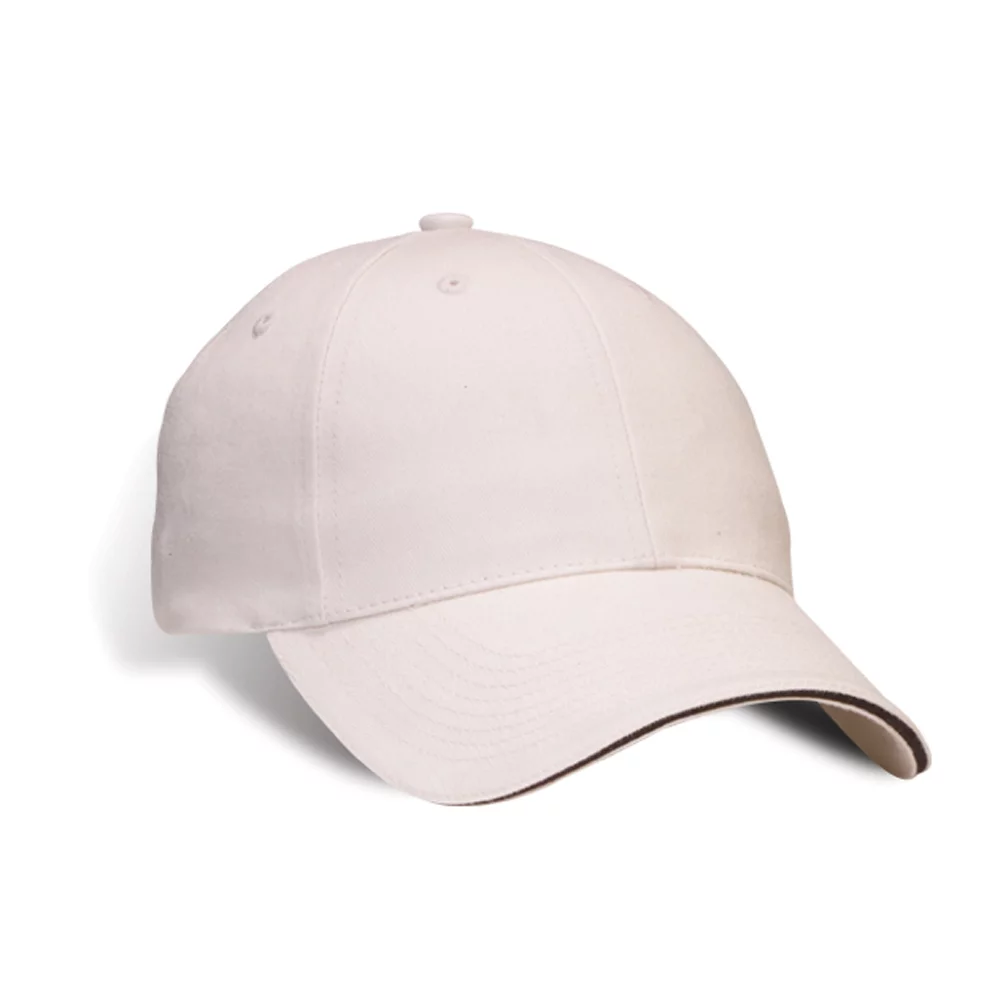 Casquette en sergé de coton pour jeunes avec pic contrastant.