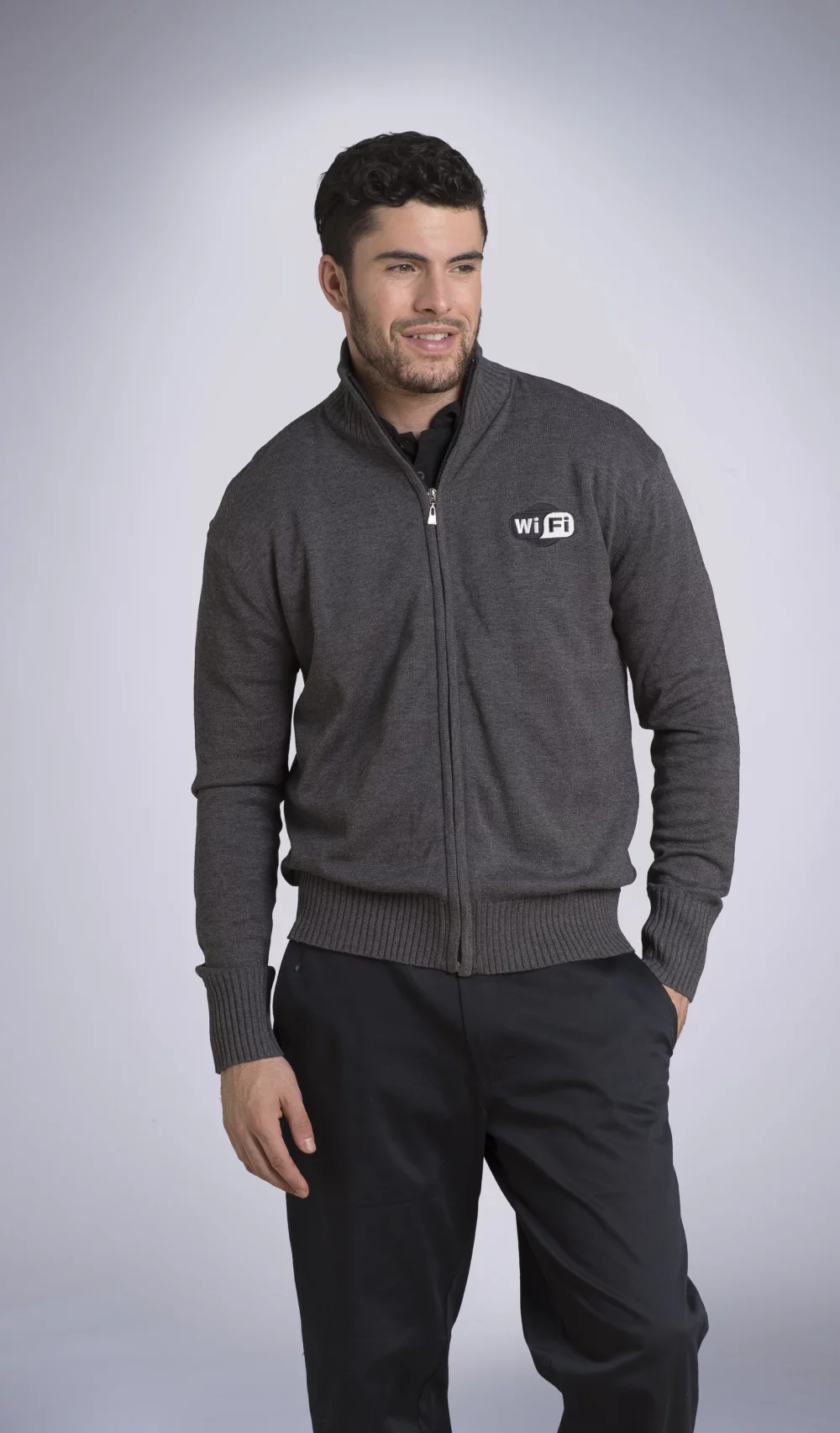 Men's Full Zipper Alpine Sweater
