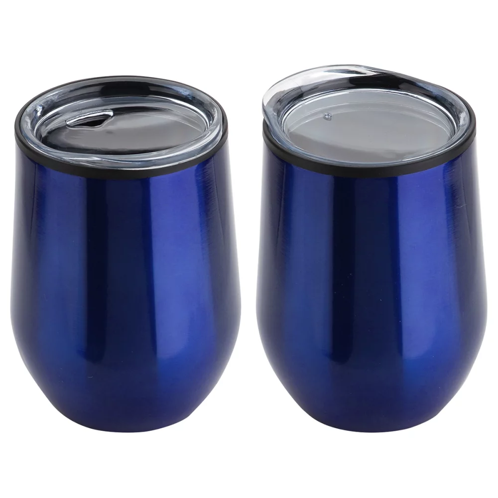 Onyx 12 oz Stainless Steel/Polypropylene Wine Goblet