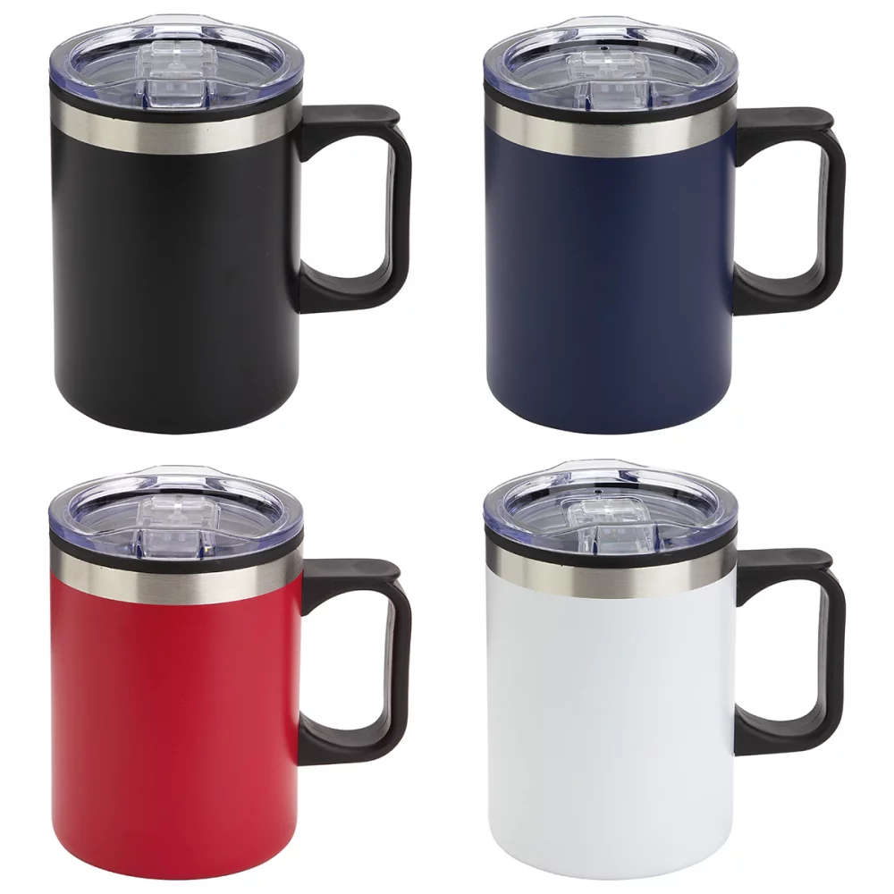Mug Zara en acier inoxydable/polypropylène de 14 oz