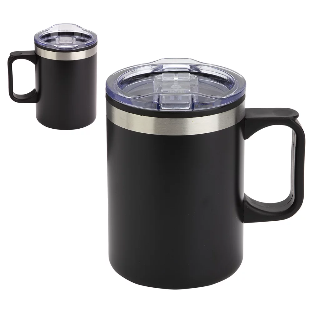 Mug Zara en acier inoxydable/polypropylène de 14 oz