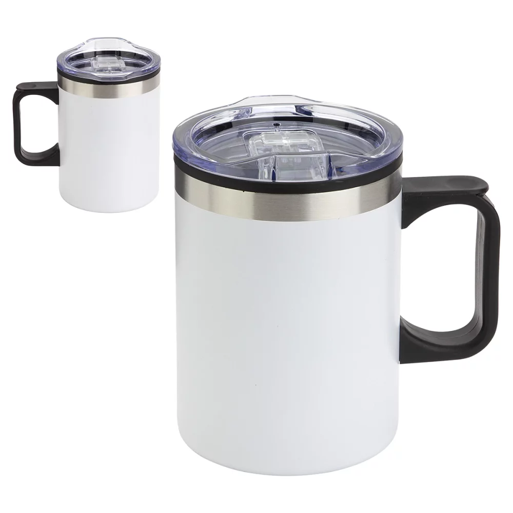 Mug Zara en acier inoxydable/polypropylène de 14 oz