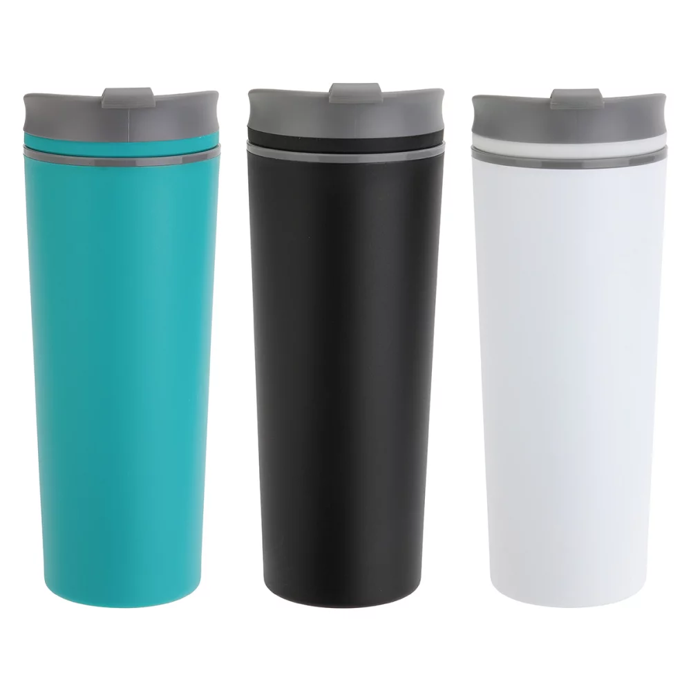 Commuter 17 oz Double-wall Polypropylene Tumbler with Flip Top Closure
