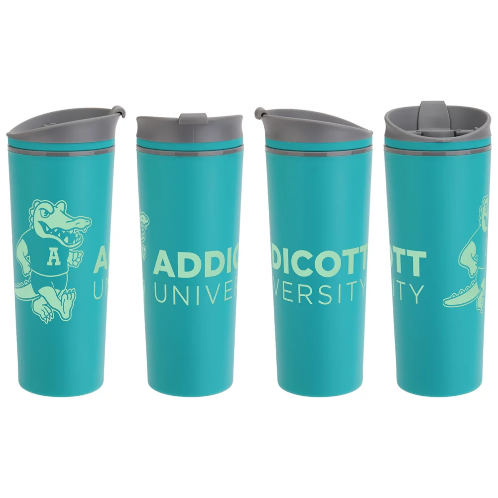 Commuter 17 oz Double-wall Polypropylene Tumbler with Flip Top Closure