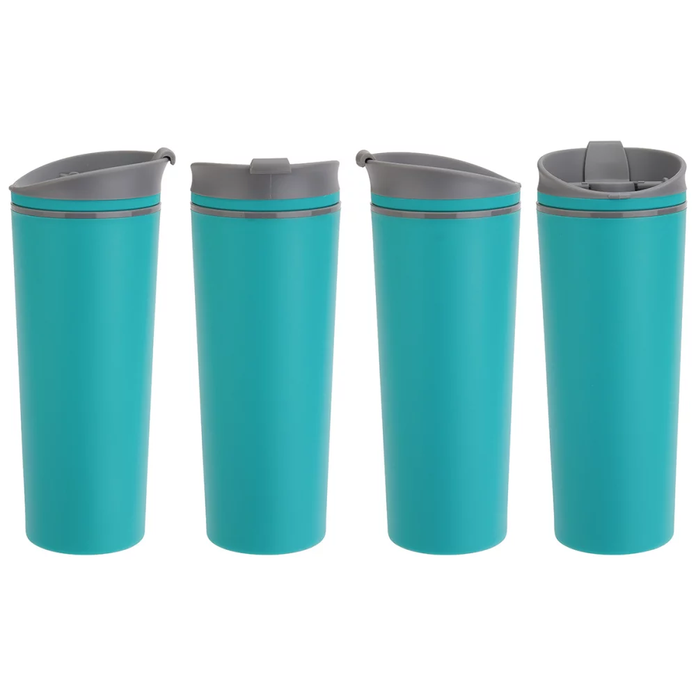 Commuter 17 oz Double-wall Polypropylene Tumbler with Flip Top Closure