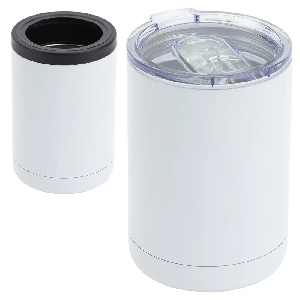 Coventry 12 oz Vacuum Insulated Stainless Steel Tumbler + Can Cooler