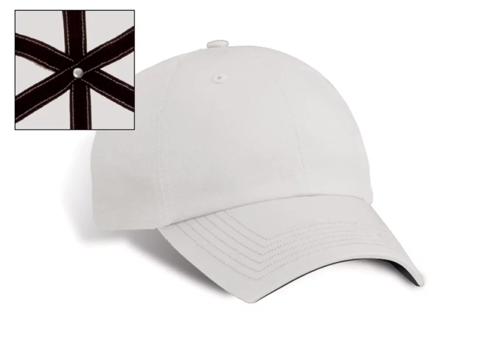 Casquette en sergé de coton non structurée