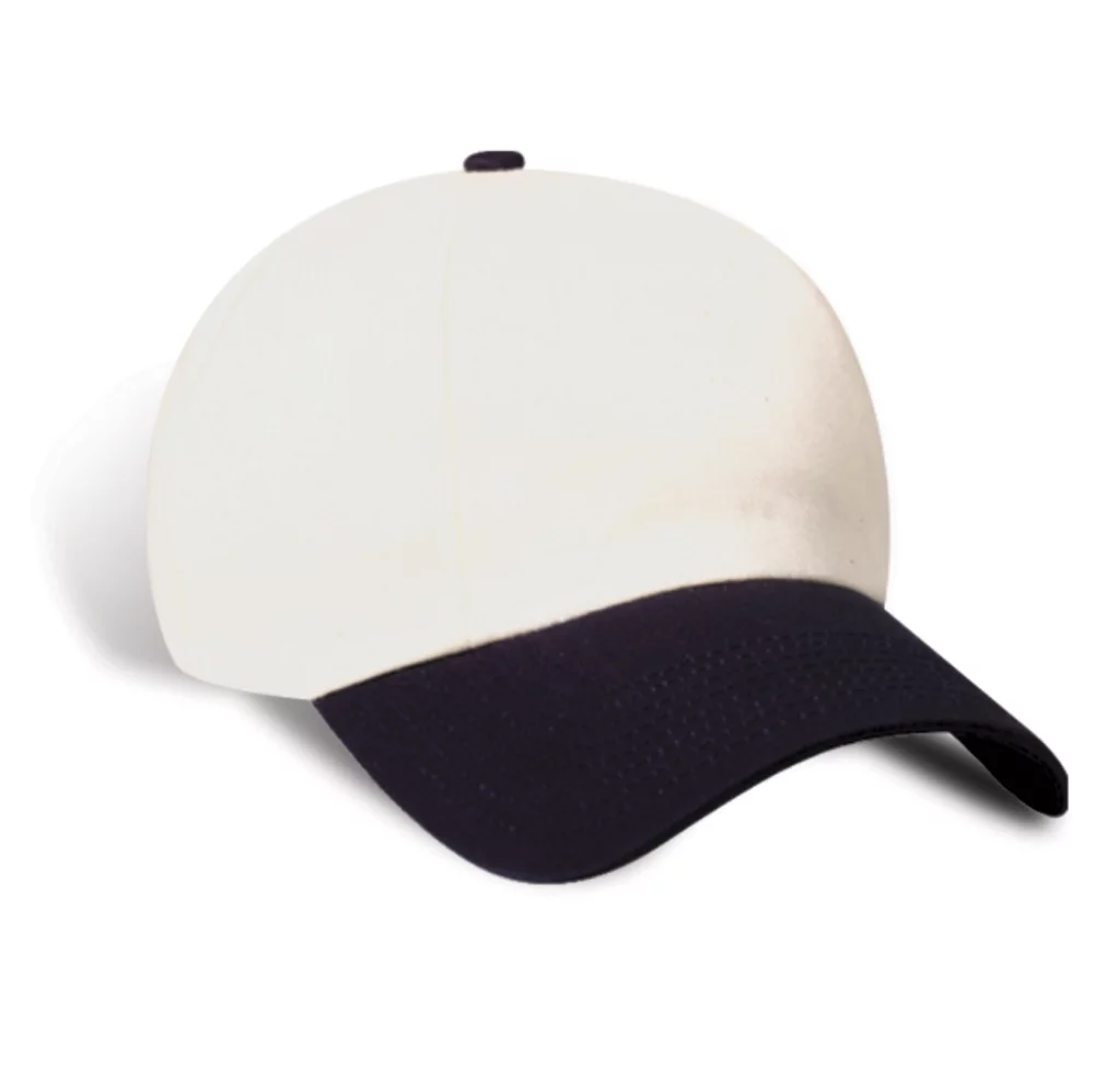 Casquette en toile brossée lavée avec visière doublée