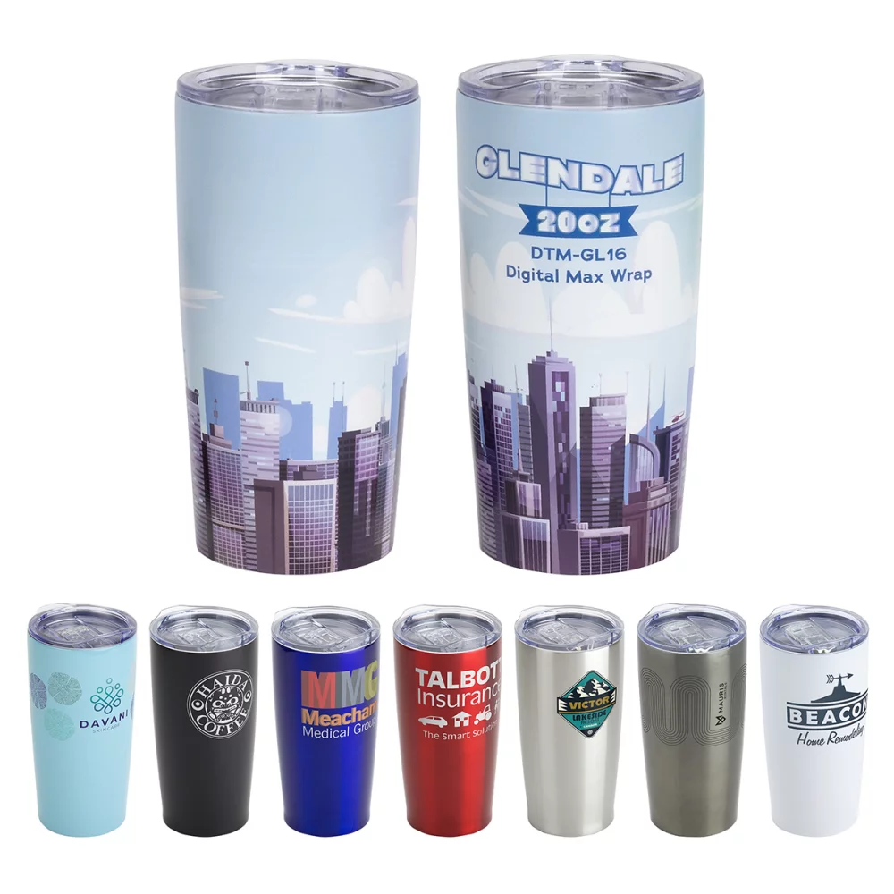 Gobelet en acier inoxydable isolé sous vide Glendale de 20 oz