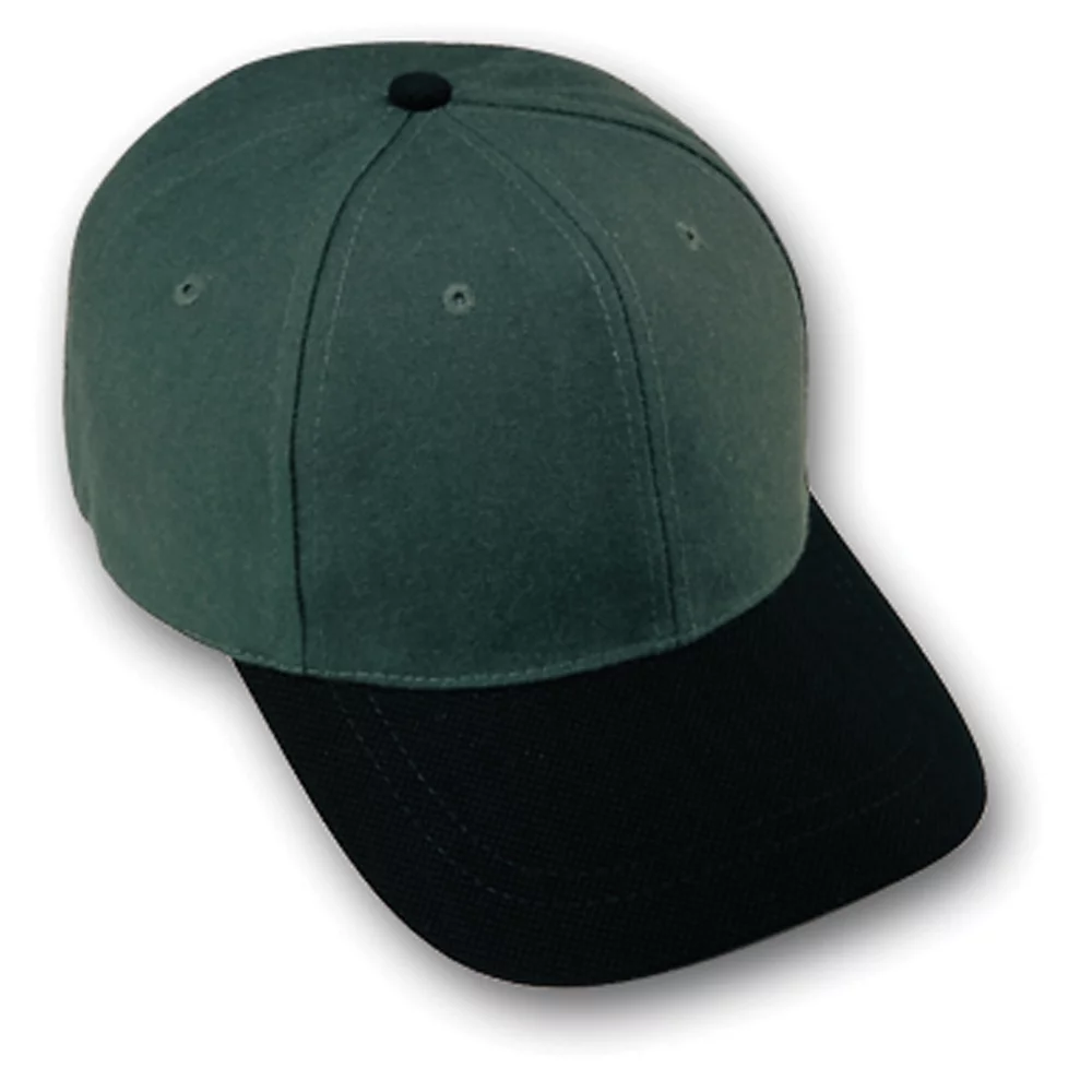 Casquette à visière en laine acrylique et cuir synthétique