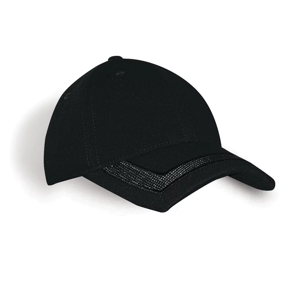 Casquette en sergé à inserts en maille douce