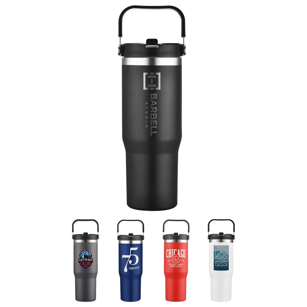 Tollara 30 oz Vacuum Insulated Tumbler with Flip Top Spout
