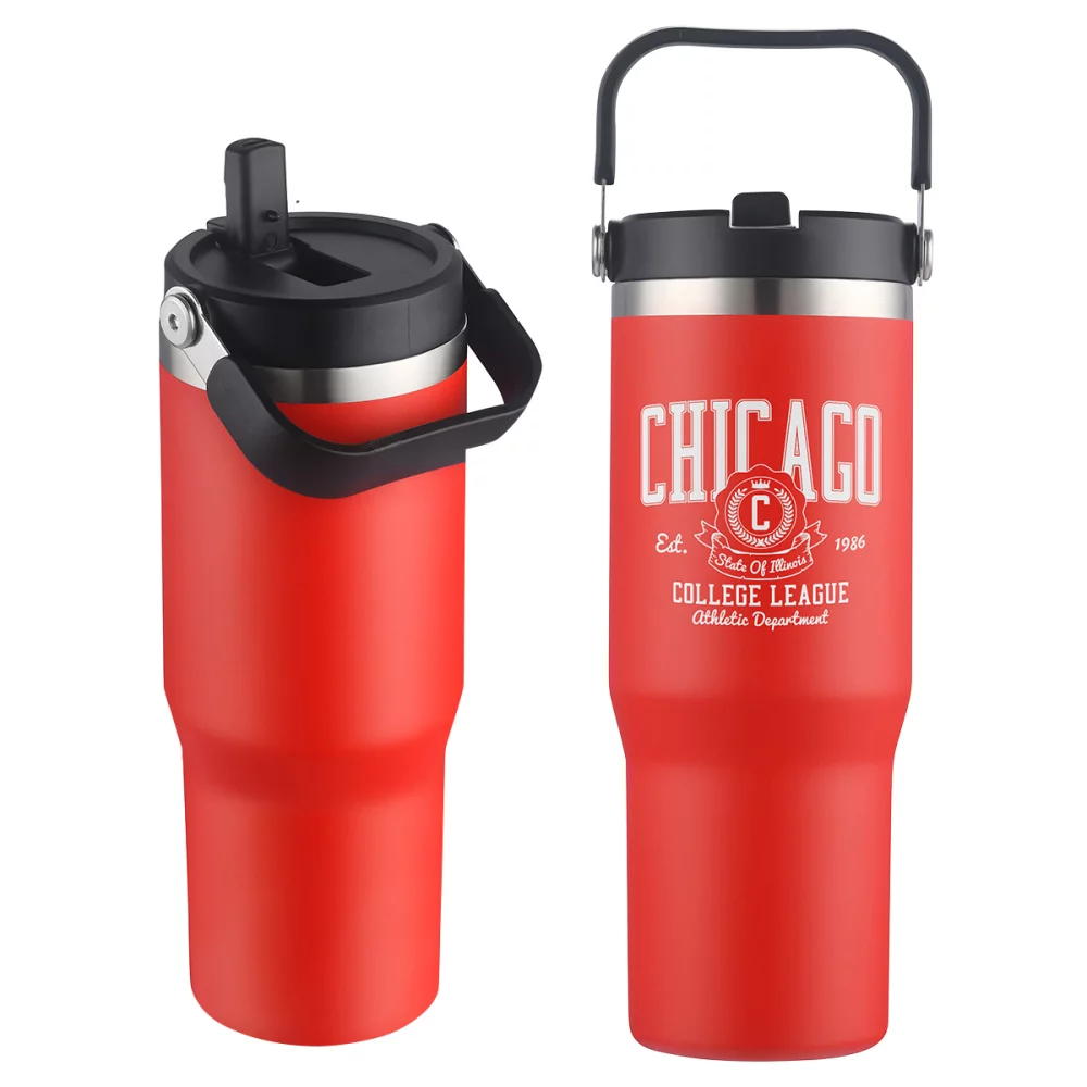 Tollara 30 oz Vacuum Insulated Tumbler with Flip Top Spout