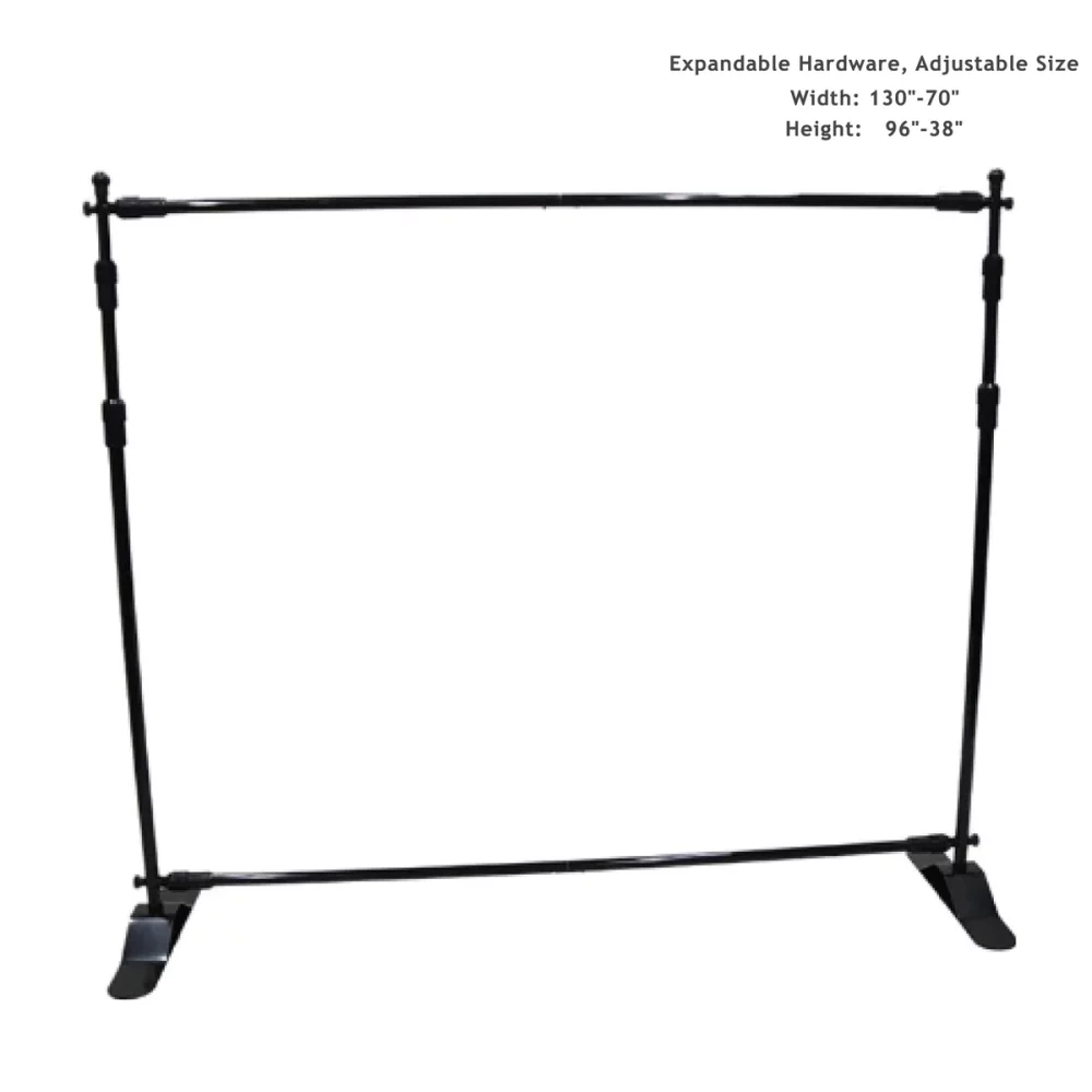 24Hr Express Ship- Tradeshow Booth Package 10' Expanding Display & 8' Sublimated PREMIUMTablecloth