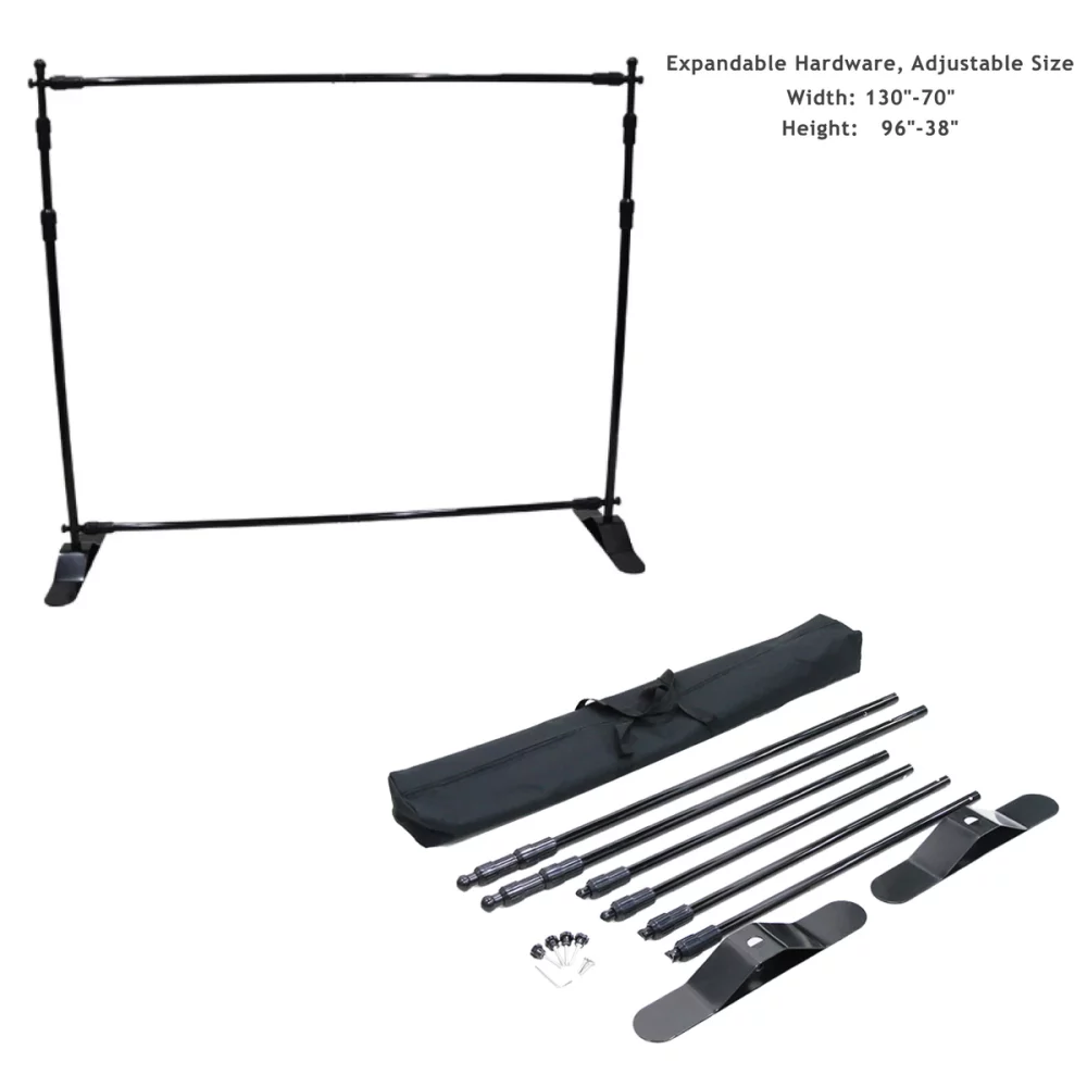 10' Expanding Exhibitor Display Hardware, Stand and Bag, Aluminum Base, Graphics are not included