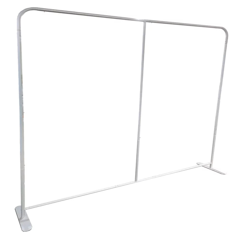 72 Hr Fast Ship - Tradeshow Booth Package Supreme, 10' EuroFit Display and 8' Sublimated Tablecloth