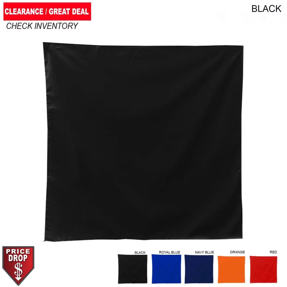 Bandana carré en solde, 22x22, vierge, disponible en 5 couleurs (meilleure vente)