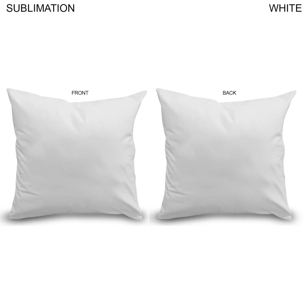 Coussin photo jetable, sublimé, 16x16, fermeture à glissière, insert amovible, housse lavable