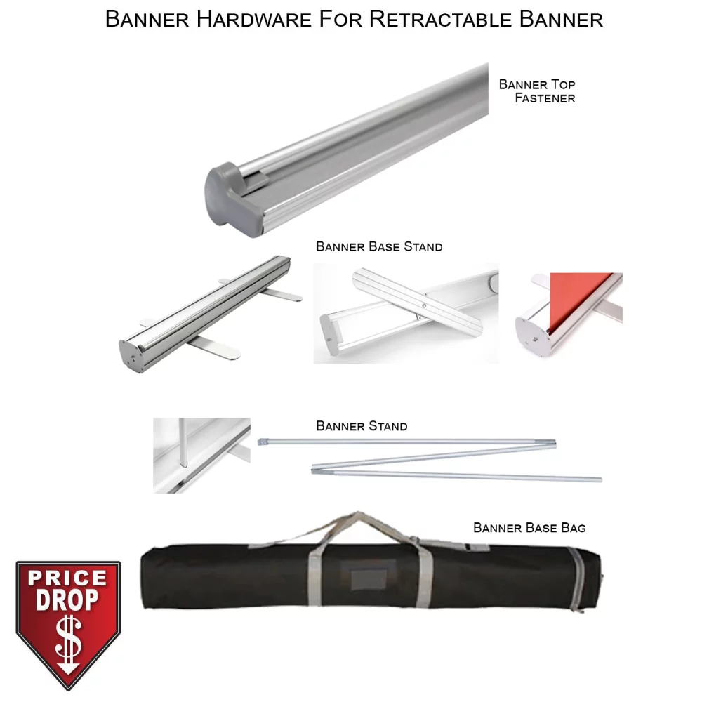 Most Popular Tradeshow Package, Premium Retractable Banner + Sublimated Tablecloth for 6' table