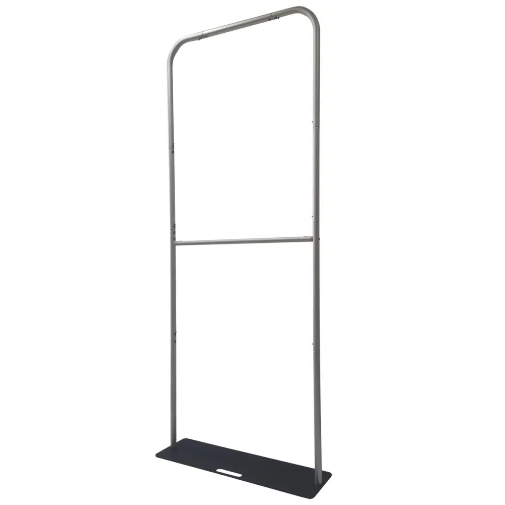 3'W x 90"H EuroFit Banner Hardware Only, Frame with Steel Base and Carry Case, Graphics not included