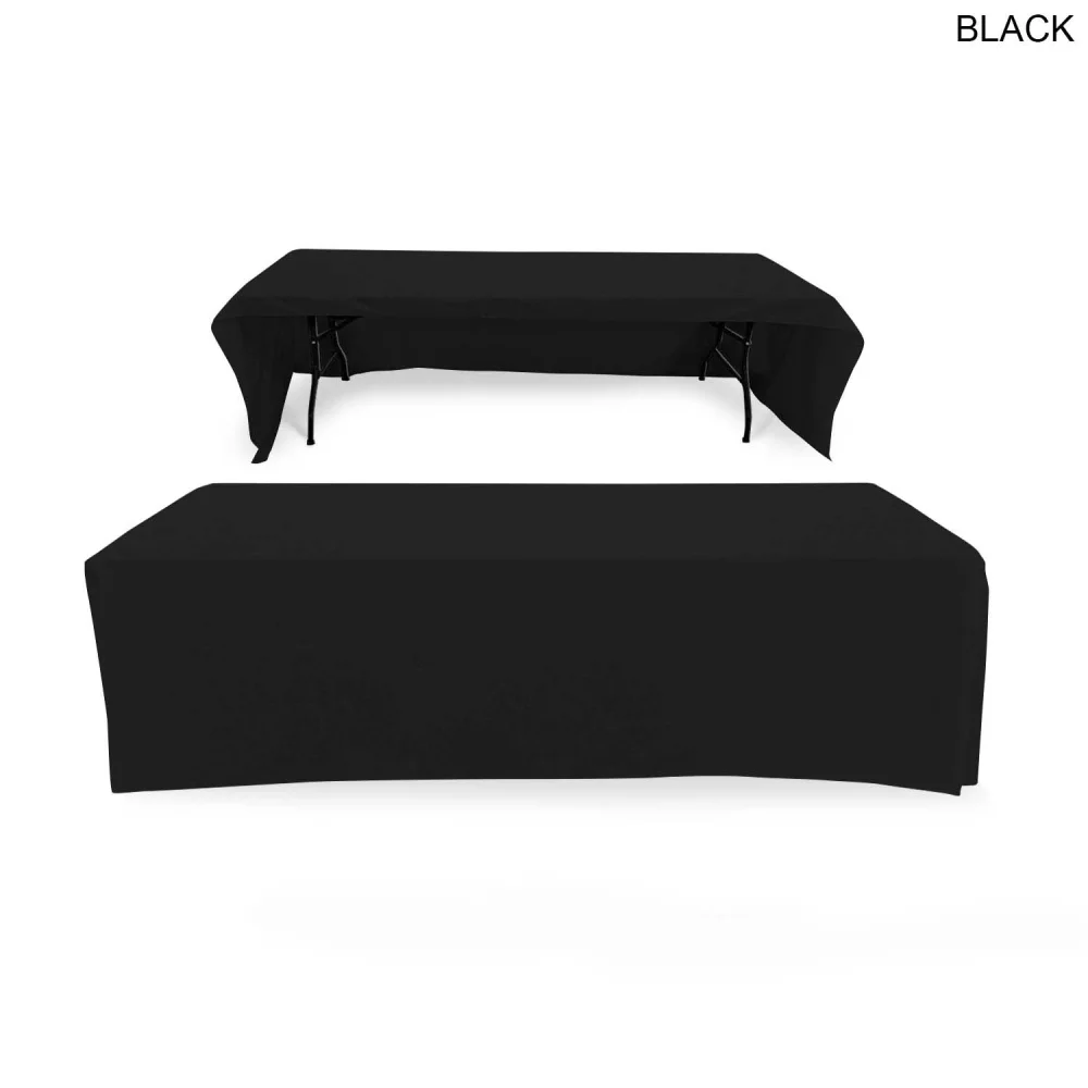 Polycotton Twill Table Throw for 8' Table, Drape style, 3 sided, Open Back, Blank only