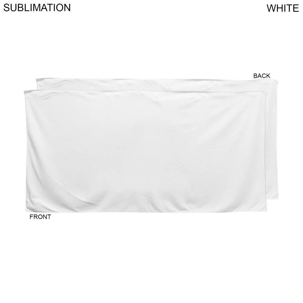 Serviette de bain en mélange de coton éponge velours doux et moelleux, 24x48, sublimée de bord à bord.