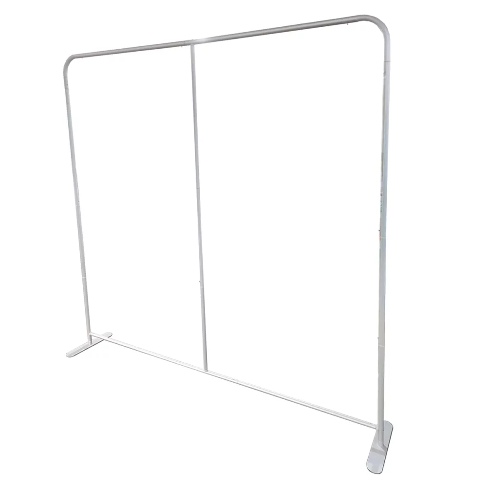 8'W x 8'H EuroFit Straight Wall Hardware Only, Frame and Carry Case. Graphics are not included
