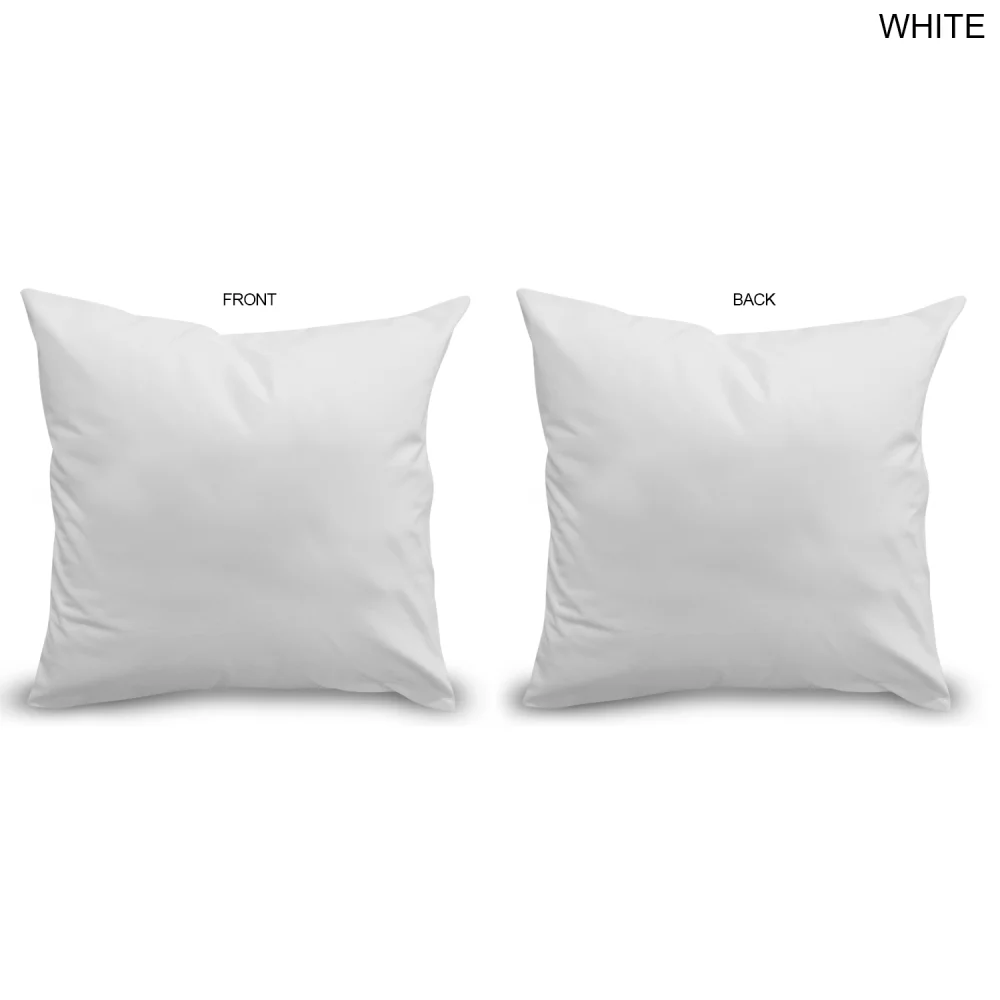 Coussin de jet sublimé, 12x12, fermeture à glissière invisible, insert amovible, housse lavable