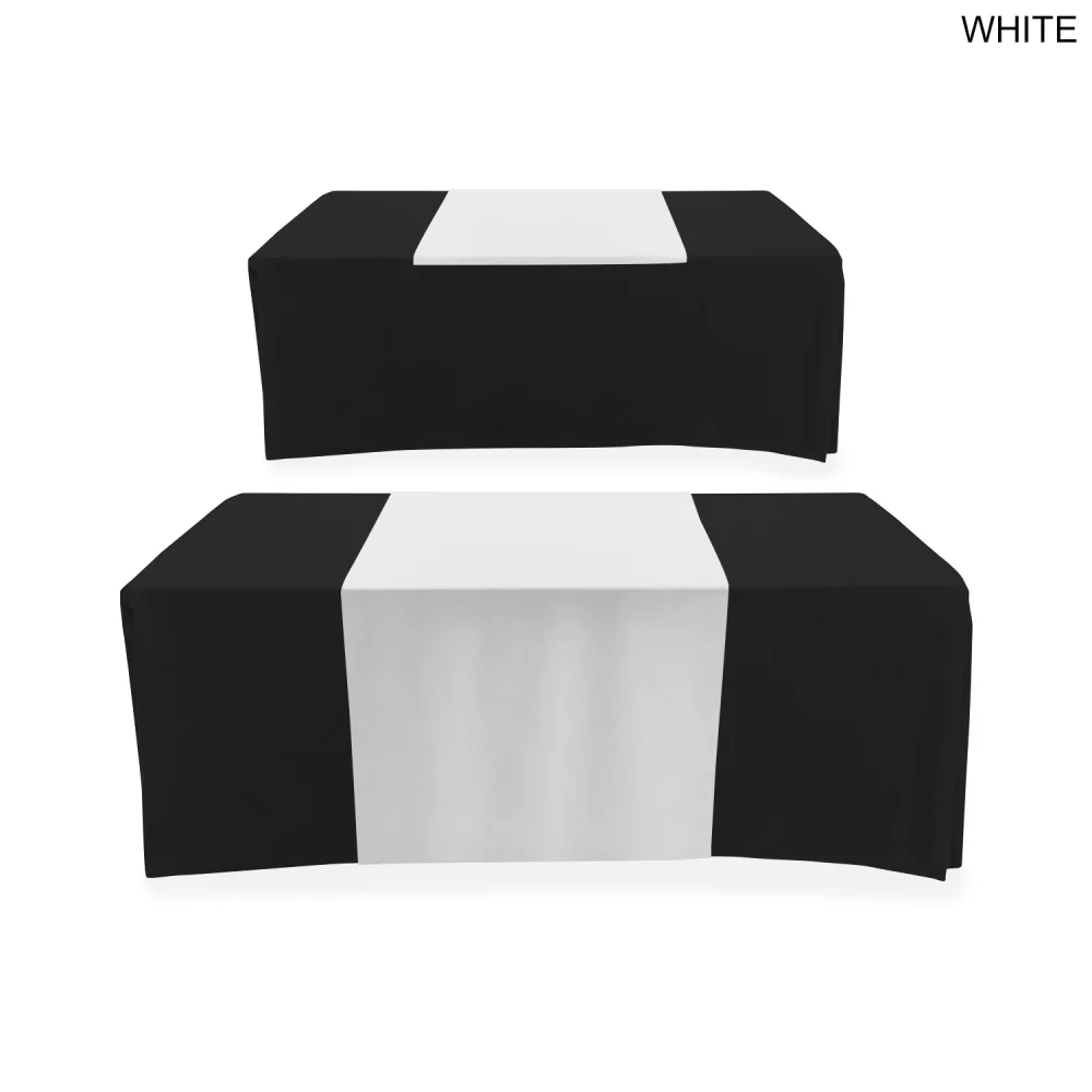 24 Hr Express Ship - Sublimated Table Runner, 30x60, Covers Front and Top of the table