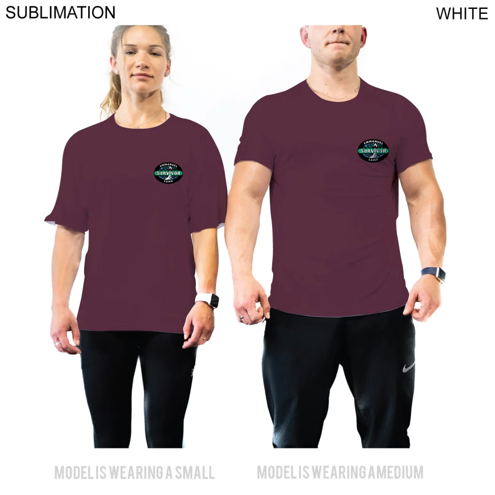 "Survivor" Themed Sublimated Unisex T-Shirt, NO SETUP CHARGE