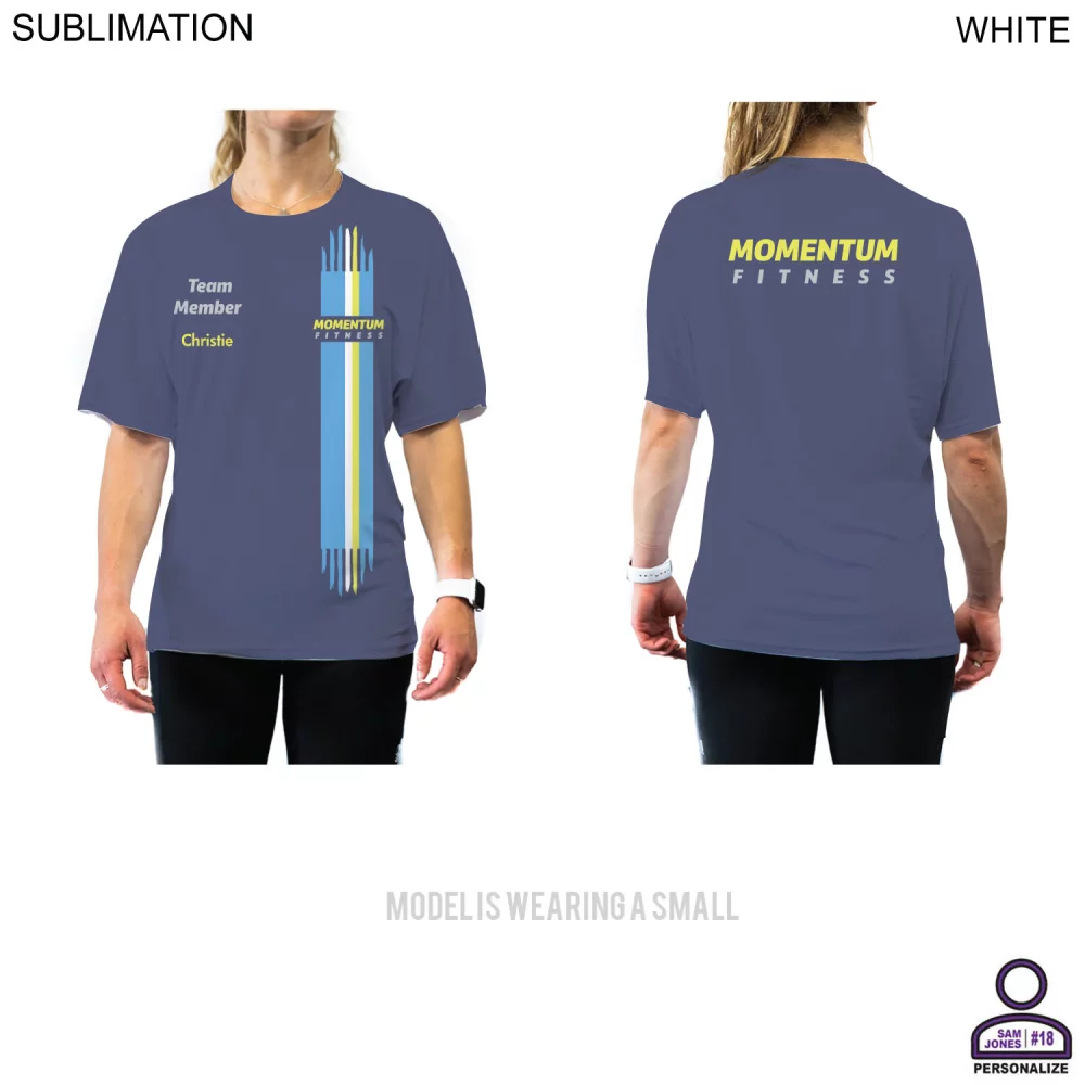 T-shirt de performance sublimé personnalisé, unisexe, AUCUN FRAIS DE CONFIGURATION