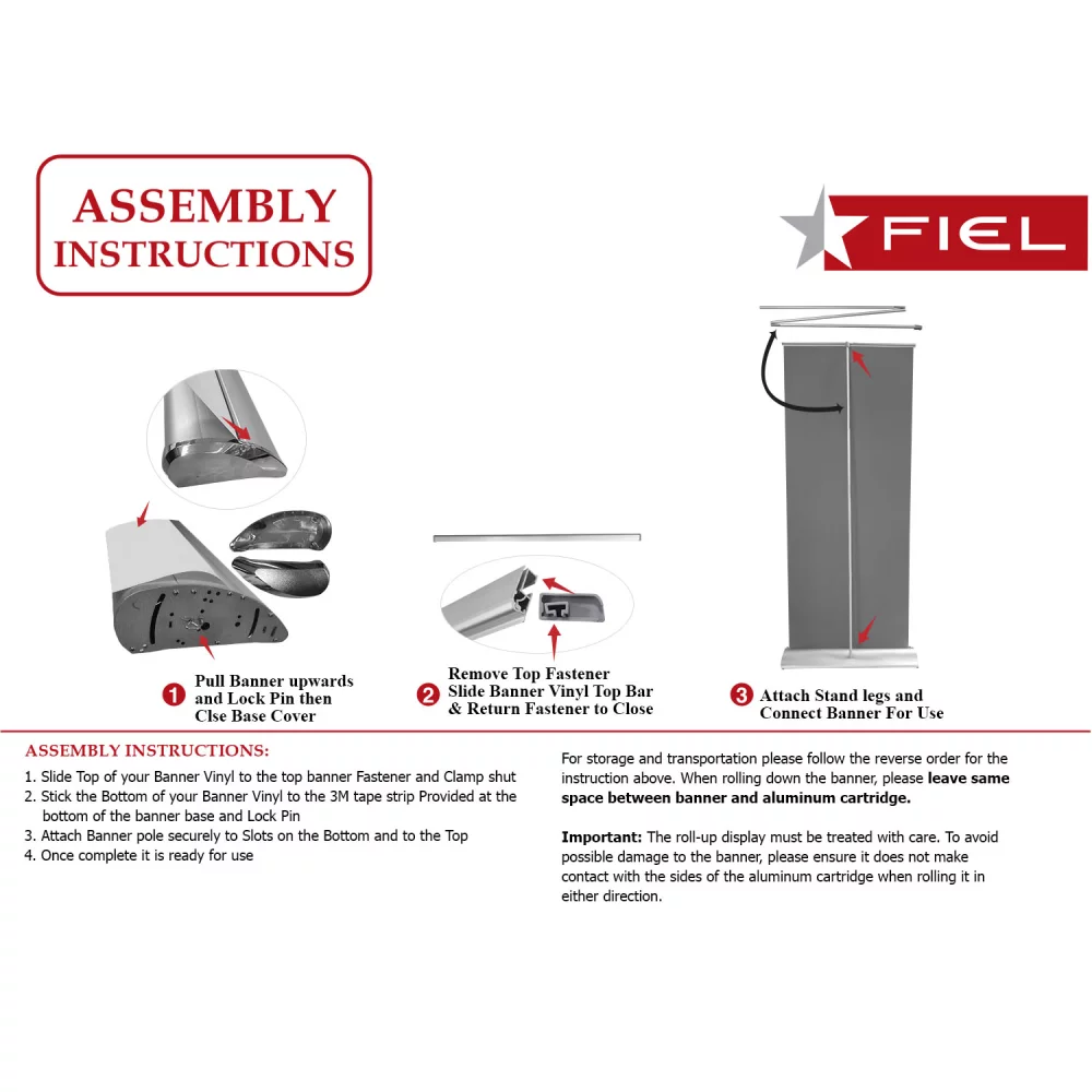 48 Hr Quick Ship - Deluxe Wide Base Retractable Banner with Graphics, Stand and Bag, 33.5x79
