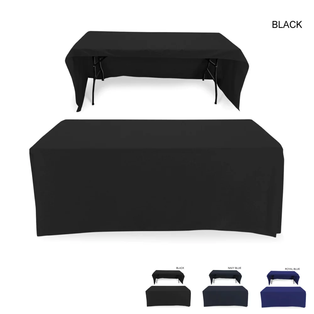 Polycotton Twill Table Throw for 6ft Table, Drape Style, 3 sided, Open Back, Blank Only