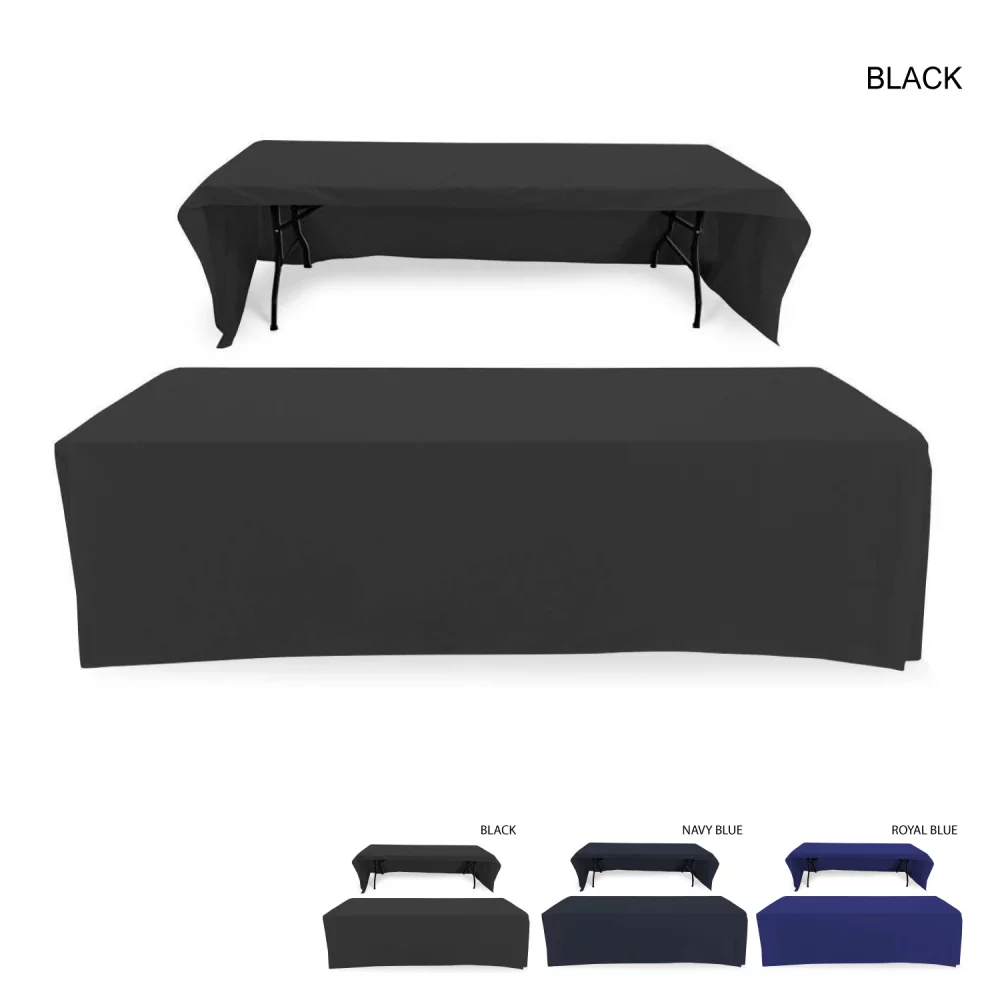 Polycotton Twill Table Throw for 8' Table, Drape style, 3 sided, Open Back, Blank only