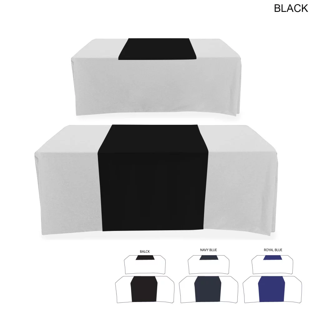 Polycotton Twill Table Runner, 30x60, Covers Front and Top of the table, Blank only