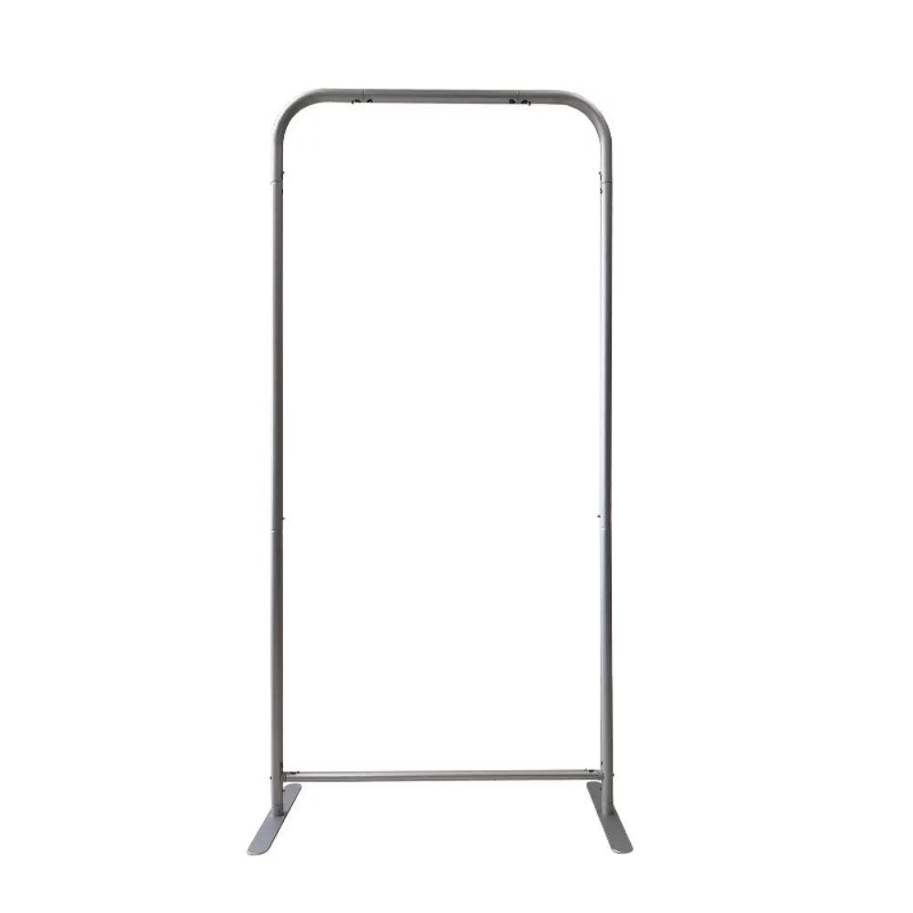 24 Hr Express Ship- Tradeshow Booth Package Sleek, 3'Wide EuroFit Display & 6' Sublimated Tablecloth