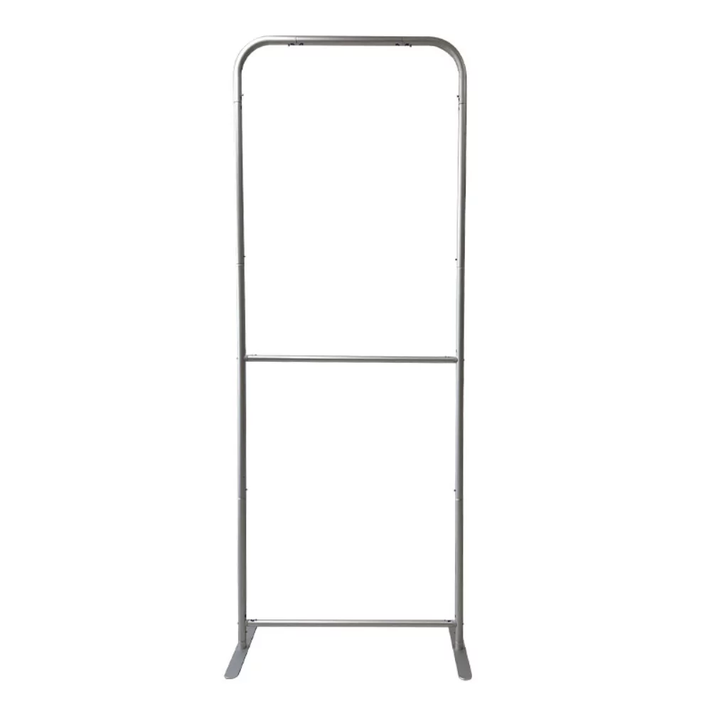 Tradeshow Booth Package Sleek, 3'w x 96"h Skinny EuroFit Display + PREMIUM 6' Sublimated Tablecloth