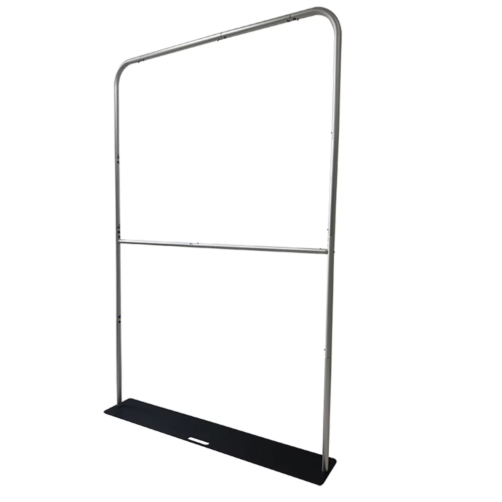 5'W x 90"H EuroFit Banner Hardware Only, Frame with Steel Base and Carry Case. Graphics not included