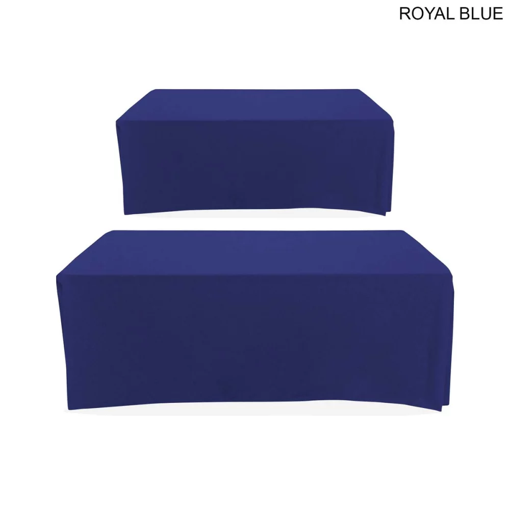 48 Hr Quick Ship - Polycotton Twill Table Throw for 6' Table, Drape style, 4 sided, Closed Back