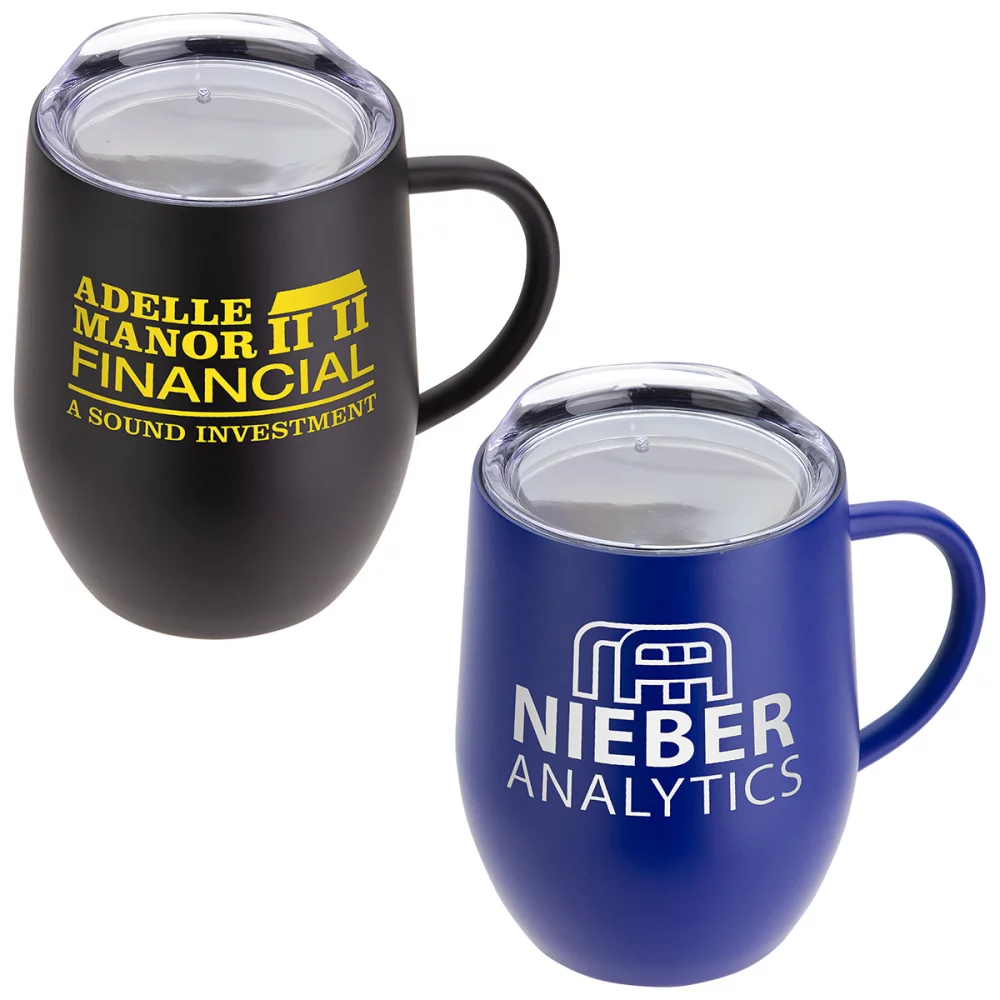 Mug à café isolé sous vide en céramique enduite à l'intérieur de 12 oz