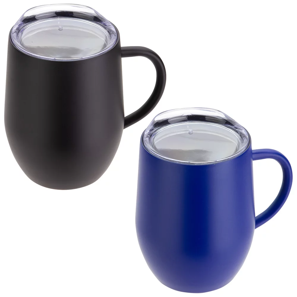 Mug à café isolé sous vide en céramique enduite à l'intérieur de 12 oz