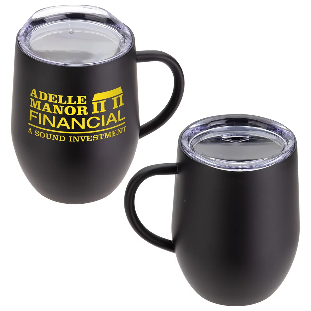 Mug à café isolé sous vide en céramique enduite à l'intérieur de 12 oz