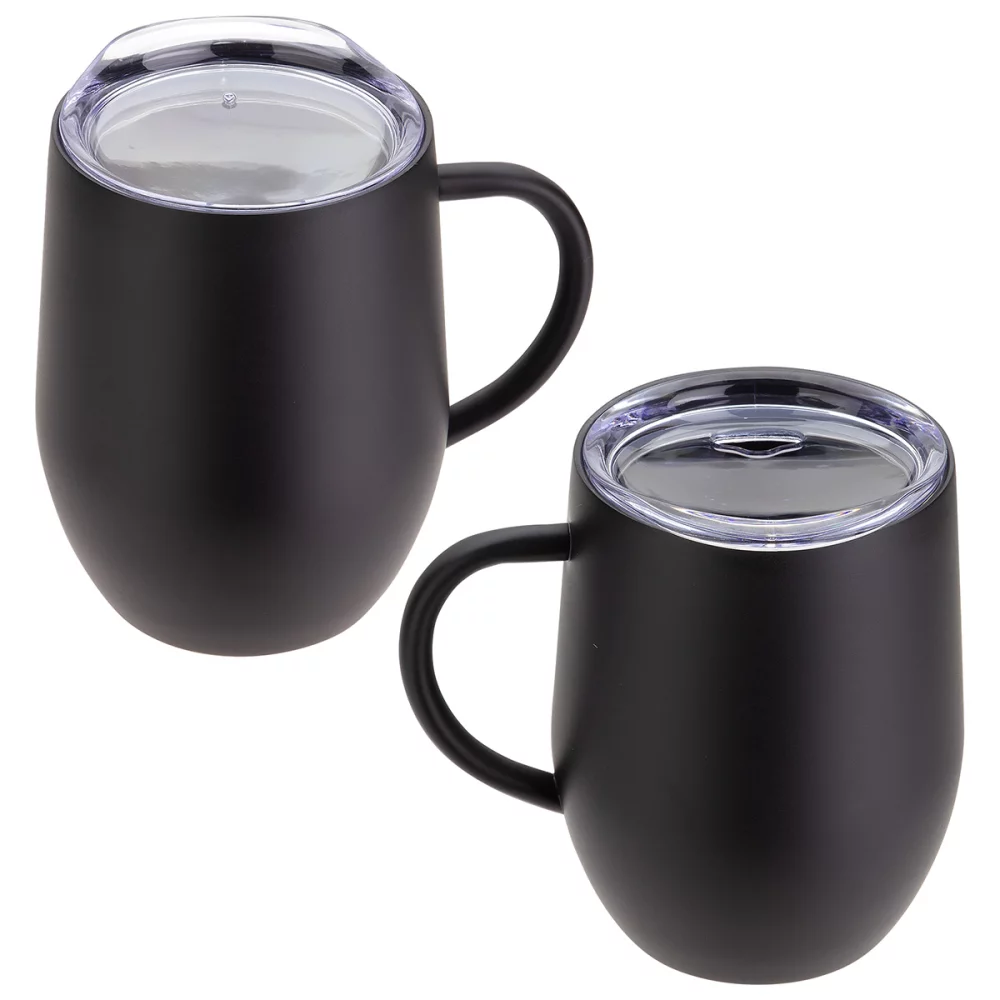 Mug à café isolé sous vide en céramique enduite à l'intérieur de 12 oz