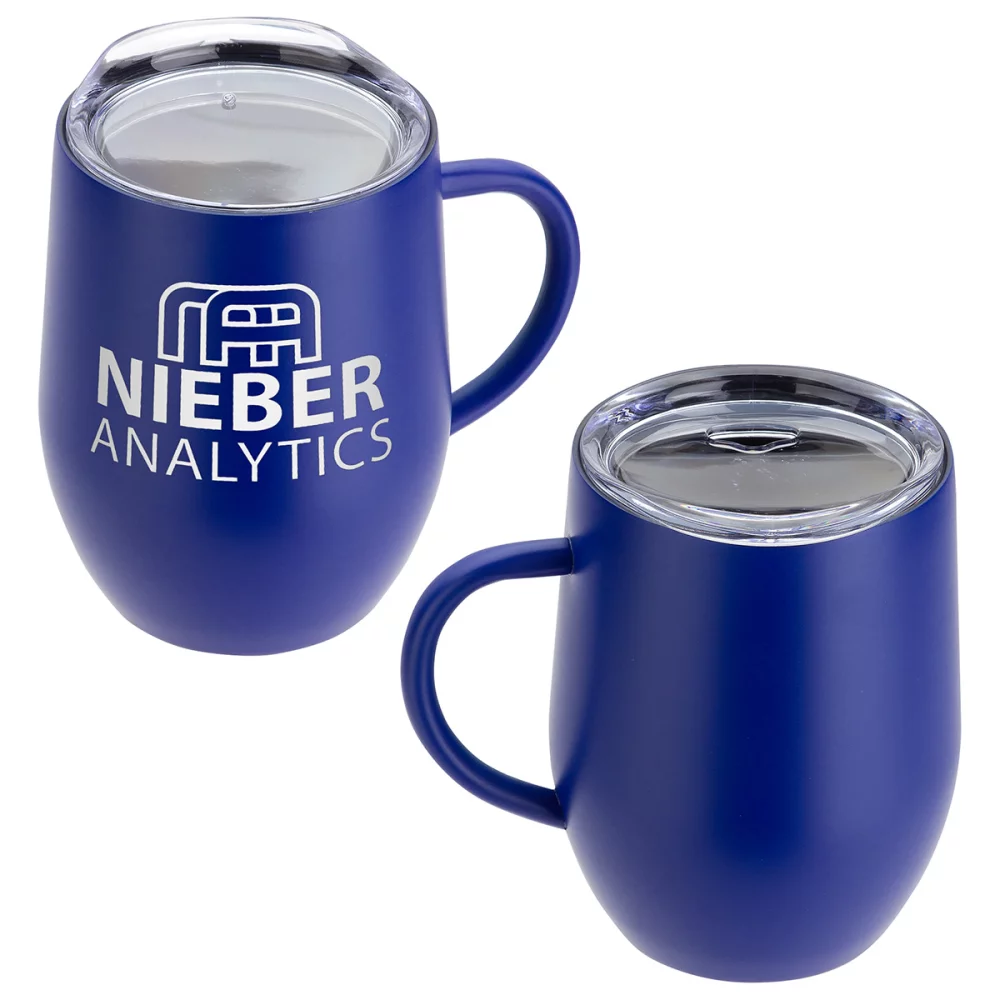 Mug à café isolé sous vide en céramique enduite à l'intérieur de 12 oz