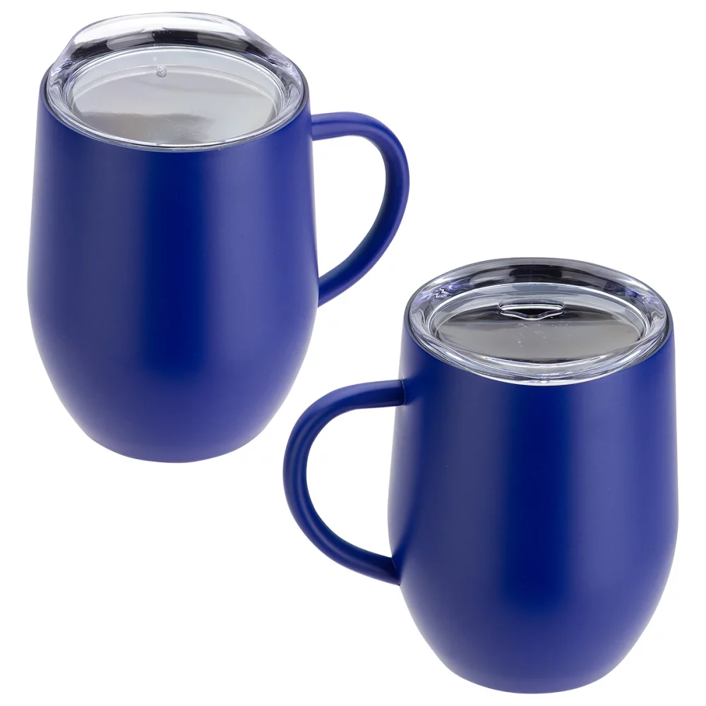 Mug à café isolé sous vide en céramique enduite à l'intérieur de 12 oz