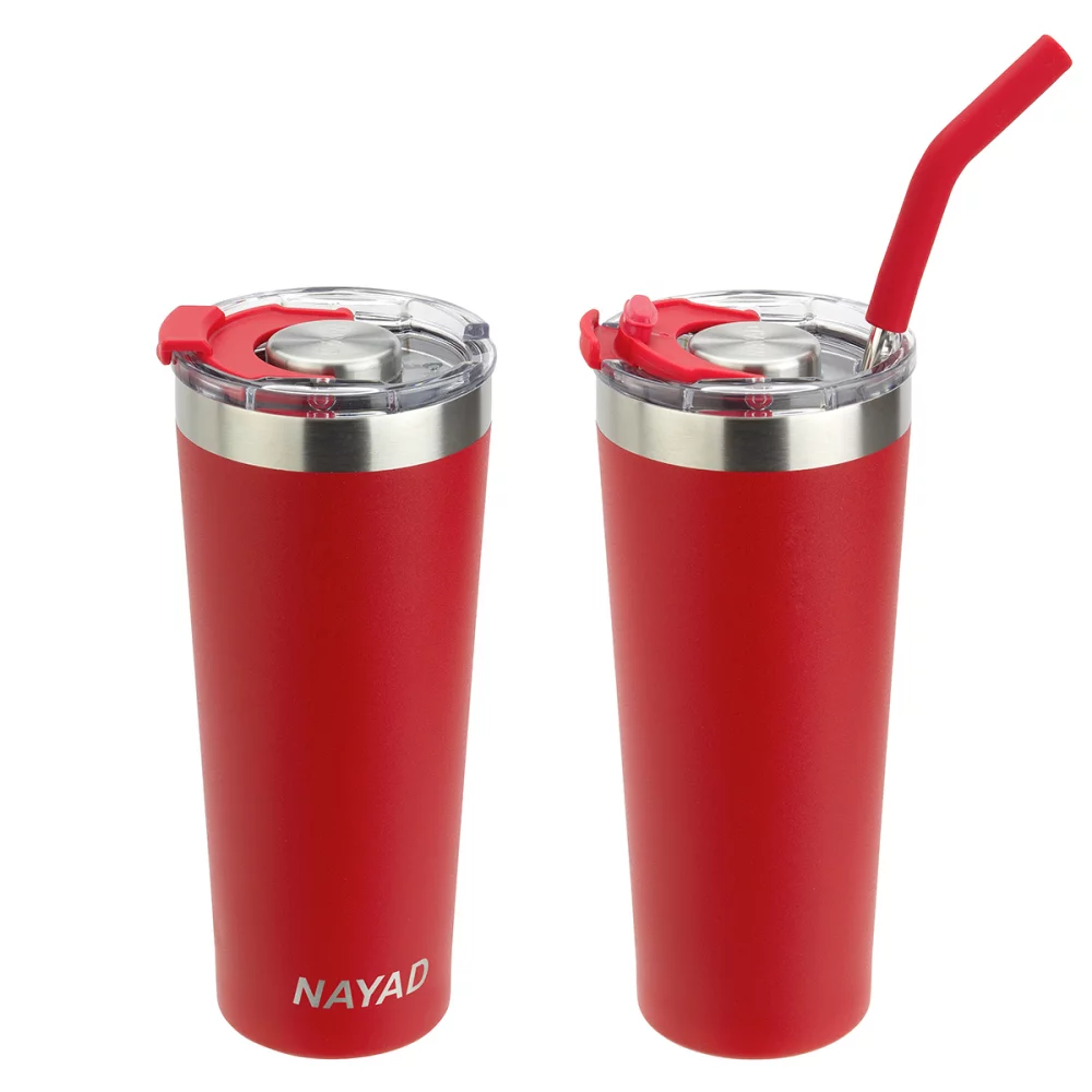 NAYAD® Trouper 22 oz Stainless Double-wall Tumbler with Straw
