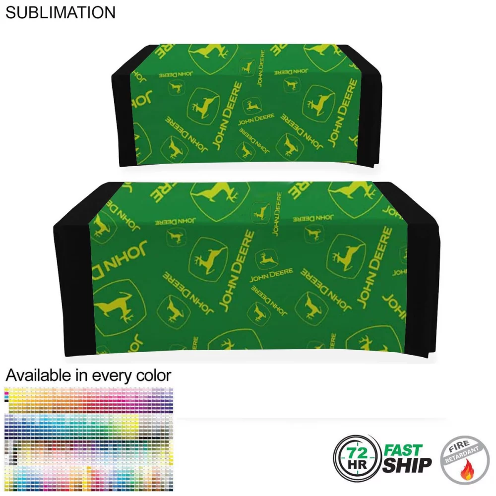 72 Hr Quick Ship - Sublimated Table Runner, 60x90, Covers Front, Top and Back