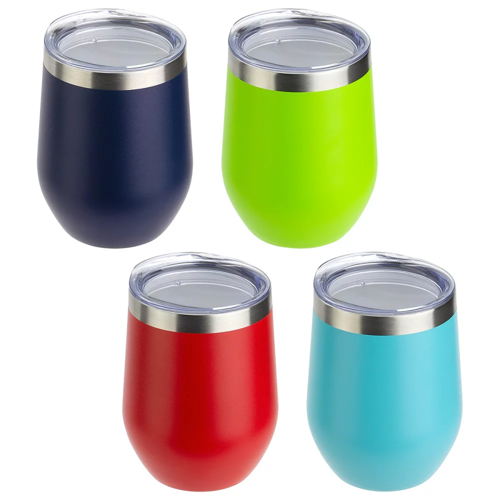 Gobelet isolé en poudre enduit de cuivre de 12 oz