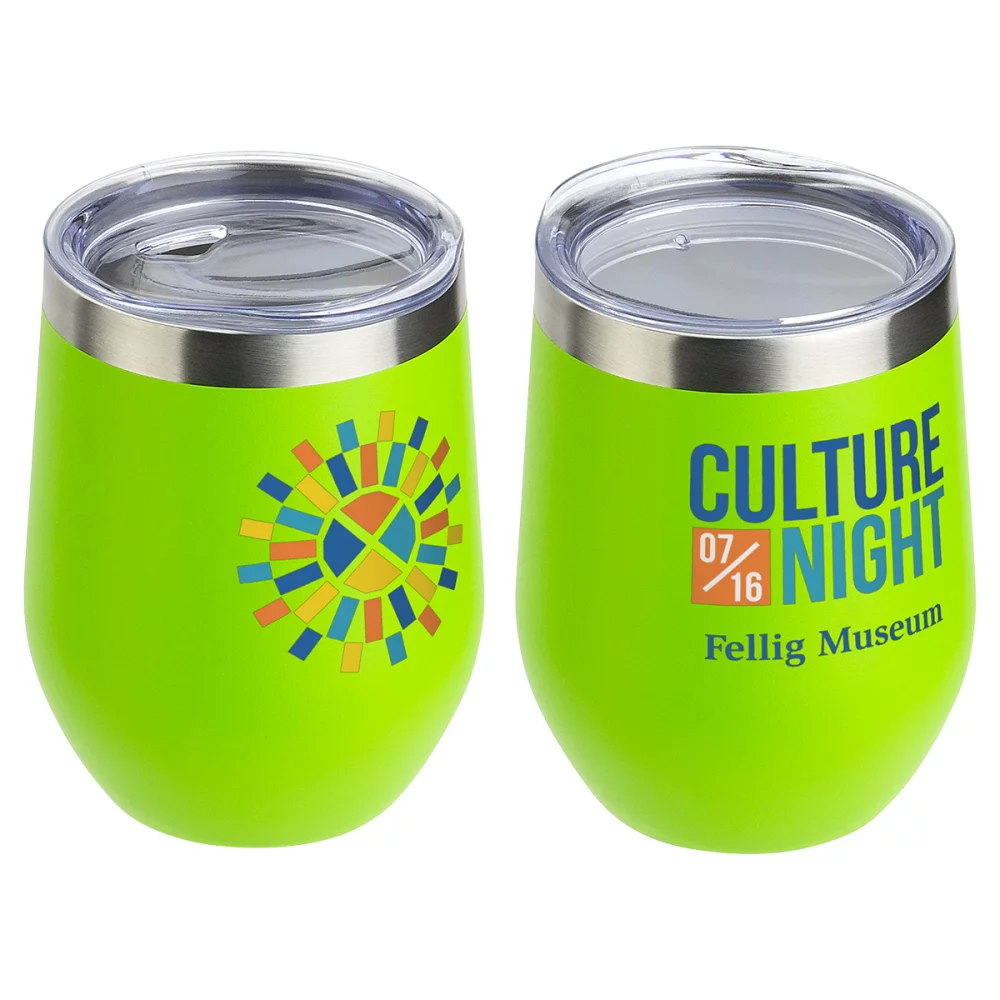 Gobelet isolé en poudre enduit de cuivre de 12 oz