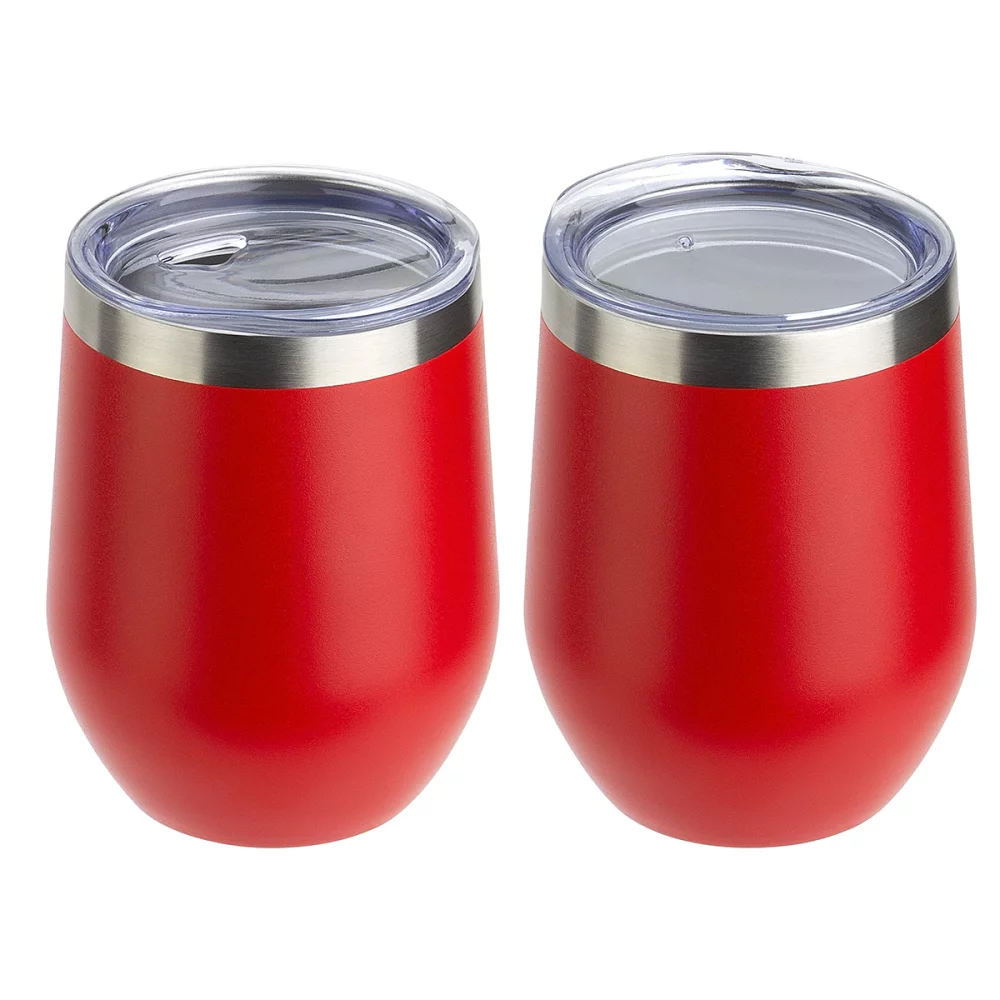 Gobelet isolé en poudre enduit de cuivre de 12 oz